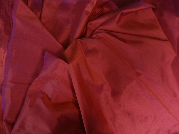 100% PURE SILK DUPION FABRIC RED X PINK colour 54&quot; wide DUP202[3]
