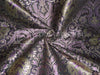 Silk Brocade Fabric Purple,Black &amp; Metallic Gold color 34" wide BRO273[2]