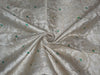 heavy silk brocade fabric ivory,green x metallic brown color 36" wide BRO500[4]