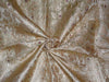 SILK BROCADE FABRIC CREAMY GOLD,WINE X METALLIC GOLD COLOR 36" WIDE BRO499[4]