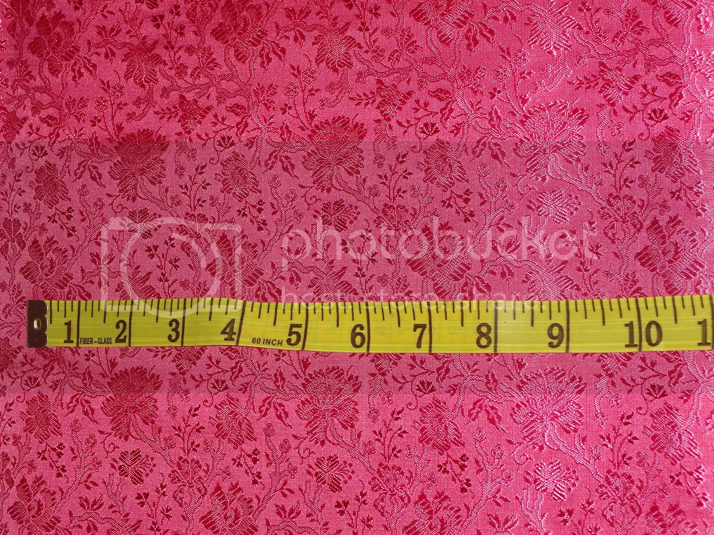 SILK BROCADE FABRIC Pink 44&quot;