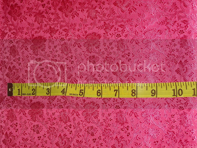 SILK BROCADE FABRIC Pink 44&quot;