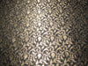 Silk Brocade fabric black x metallic gold color 44"wide BRO789[1]