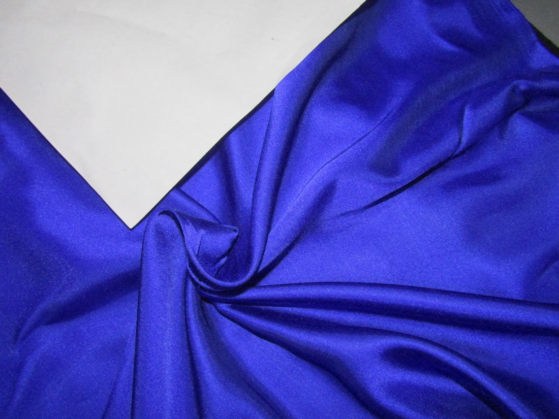 Ink Blue viscose modal satin weave fabric ~ 44&quot; wide.(77)