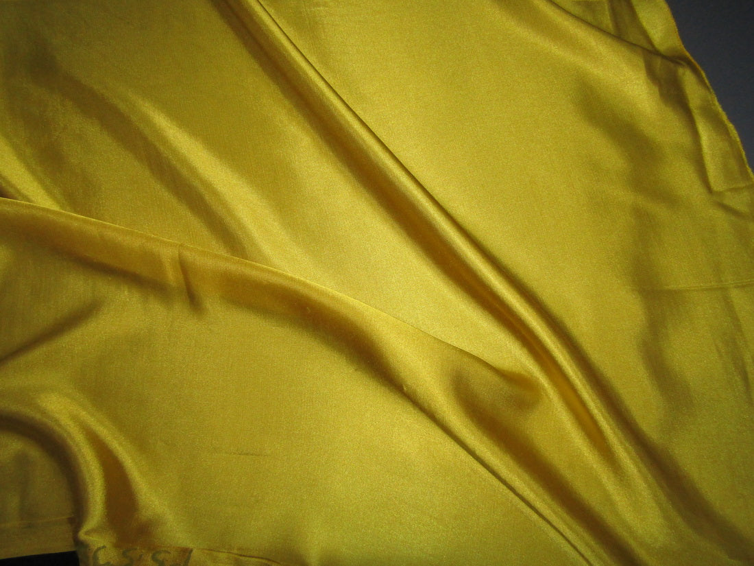 Mustard Yellow viscose modal satin weave fabric ~ 44&quot; wide.(13)