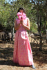 Silk Brocade fabric pink x metallic gold color 44" wide BRO757B[2]