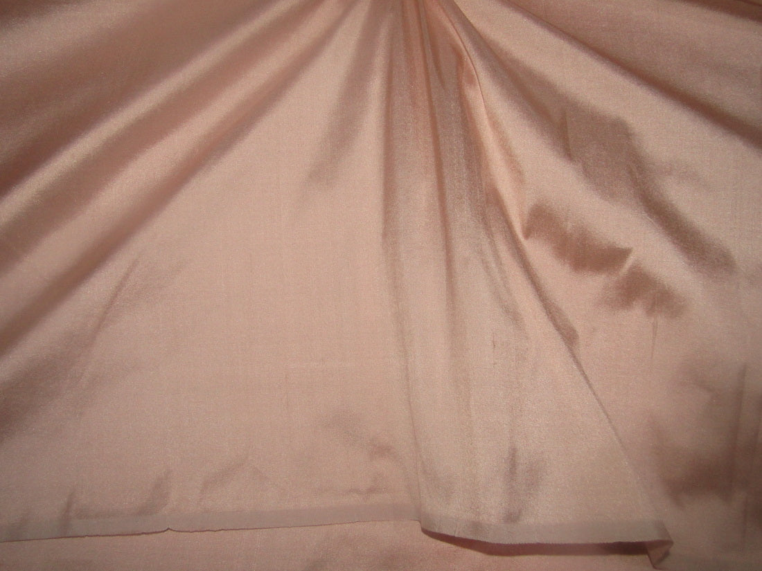 100% Pure silk dupion fabric peachy pink color 54" wide DUP341[2]