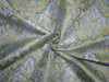 Silk Brocade fabric blue x metallic gold color 36" wide BRO717[2]