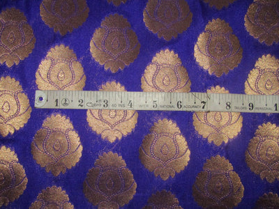 Silk Brocade fabric Purple x metallic gold color 44" wide BRO718[2]