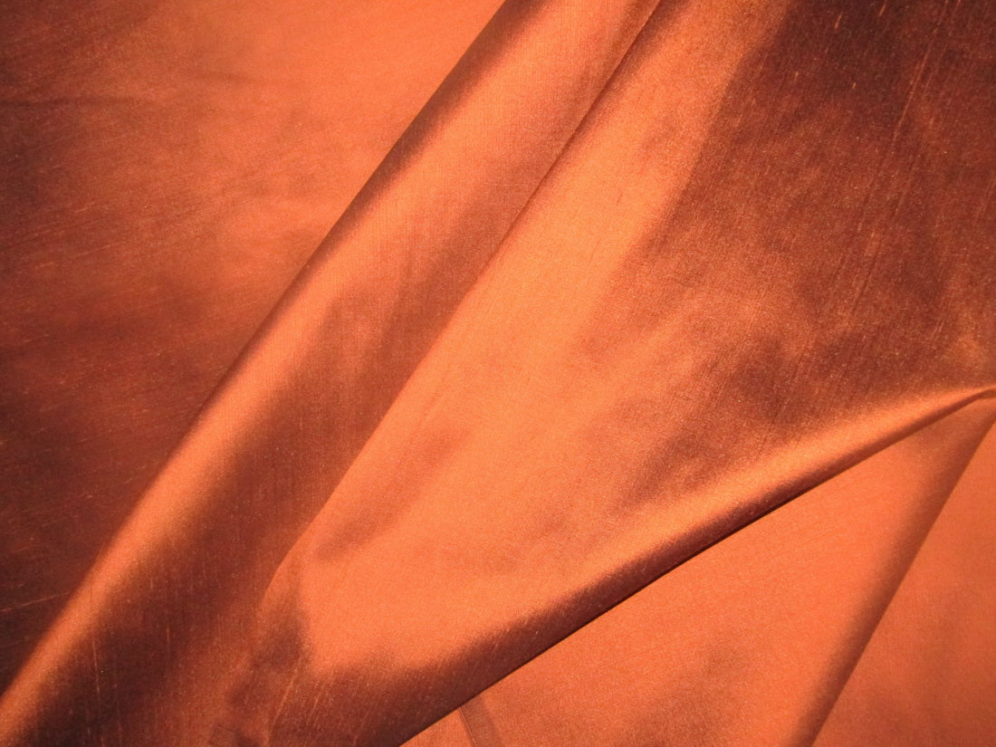 100% Pure Silk Dupion copper fabric ~ 54&quot; wide DUP#344[2]