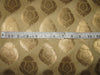 Silk Brocade fabric gold x metallic gold motifs color 44" wide BRO718[3]