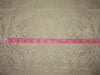 Silk taffeta jacquard fabric Dark Cream & Blush pink Damask fabric  54" wide TAFJ2[2]