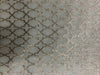 Chanderi silk fabric natural off white dyeable with metallic gold hexagon printed 44&quot; wide [11078]
