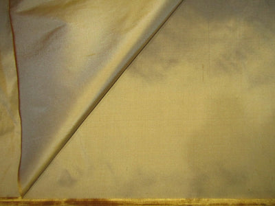 SILK Dupioni FABRIC gold x blue color 54" wide DUP348