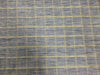 Chanderi tissue fabric Grey with metallic gold Plaids 44&quot; wide sold by the yard [11099]