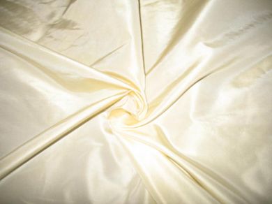 Silk taffeta fabric light ivory 54 inch wide