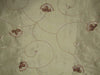 100% dupioni silk embroidery fawn color 54" wide DUP#E62[2