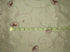 100% dupioni silk embroidery fawn color 54" wide DUP#E62[2
