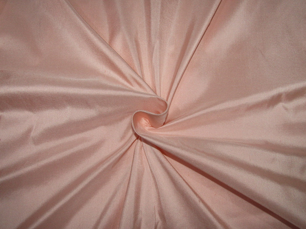 100% Pure silk dupion warm pastel pink color 54" wide DUP285