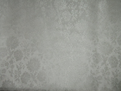 Silk Brocade fabric ivory white color 44" wide BRO716[3]