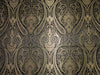 Silk Brocade fabric black x metallic gold color 44" wide BRO720[2]