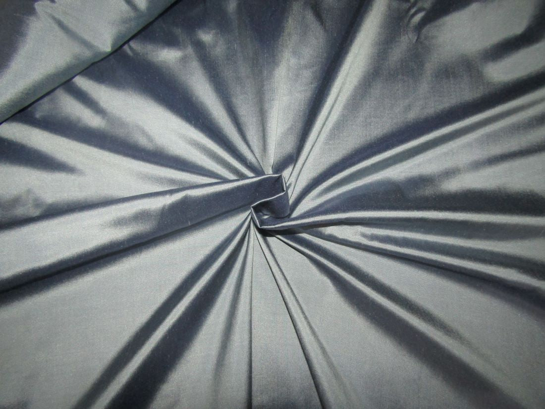 100% PURE SILK DUPIONI Cloudy Blue Fabric 54&quot; wide