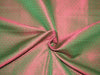 Silk Brocade fabric green x pink 44&quot;