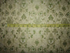 Silk Brocade fabric beige green x metallic gold color 44" wide BRO724[3]