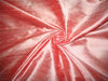 coral colour dupioni silk fabric 44&quot; wide