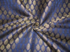 Silk Brocade fabric navy blue x metallic gold color 44" wide BRO727[3]