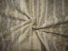 Silk DUPION Brocade fabric IVORY x metallic gold color 44" wide BRO728[4]