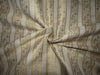 Silk DUPION Brocade fabric IVORY x metallic gold color 44" wide BRO728[4]