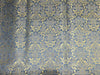 Silk Brocade Blueish Grey x metallic gold color 44" wide BRO709[3]