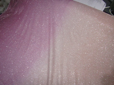 Pink x Peach color Ombre silver shimmer Lycra fabric ~ 58&quot; wide.