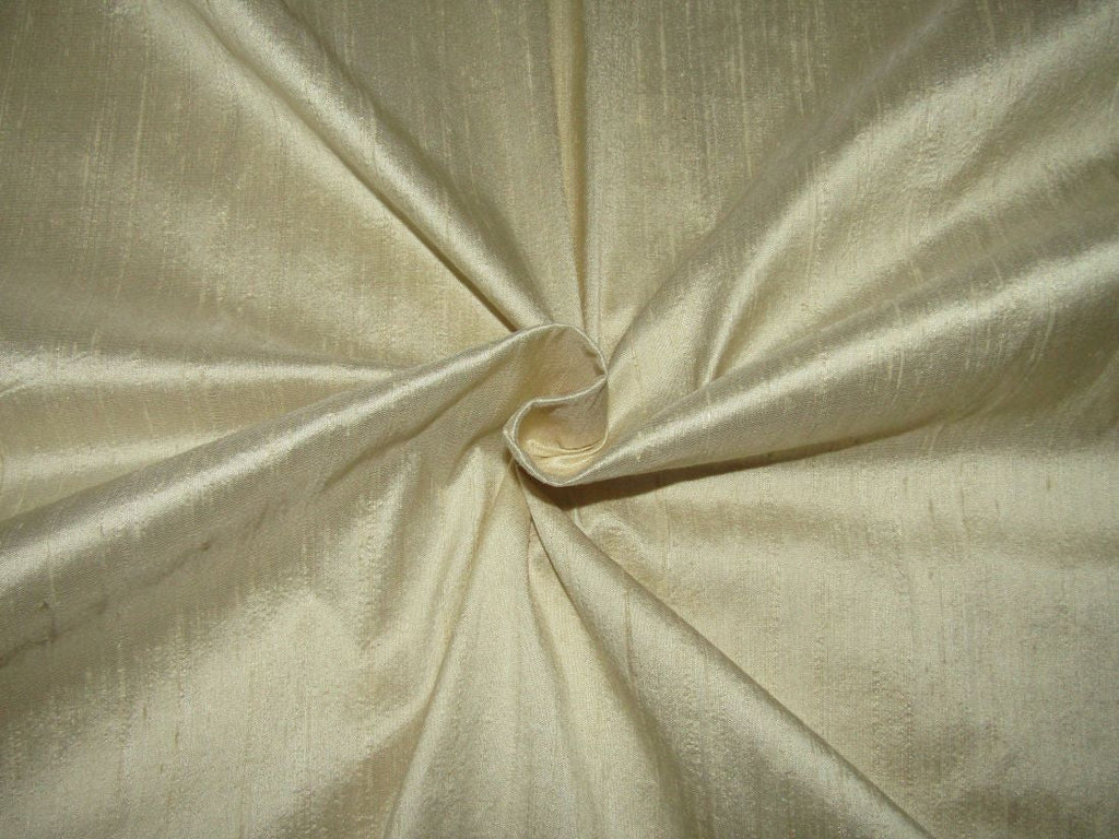 Silk Dupioni cream Fabric 54&quot; with slubs