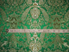 Heavy Silk Brocade Fabric Green,Brown & Metallic Gold 36" wide BRO245[4]