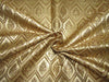 Silk Brocade fabric gold x metallic gold color 44" wide  BRO731[1]