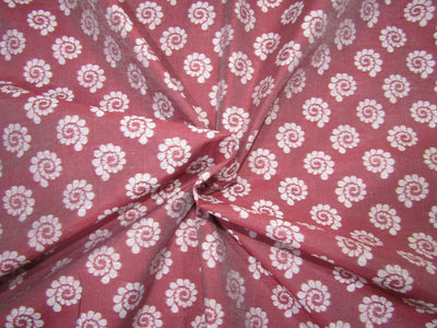 Cotton silk brocade dusky burgundy 44" wide BRO733[4]