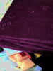 cotton organdy fabric 44&quot;-dark aubergine  embroidery