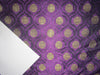 Silk Brocade fabric purple ,black x metallic gold 44" wide BRO252[3]