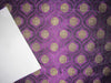 Silk Brocade fabric purple ,black x metallic gold 44" wide BRO252[3]