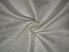 Silk Brocade fabric white color 44" wide BRO737[4]