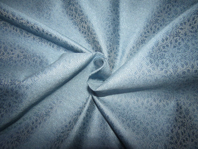 Silk Brocade fabric thunder cloud blue color 44" wide  BRO738[3]
