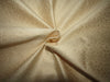 Silk Brocade fabric dark cream color 44" wide  BRO738[1]