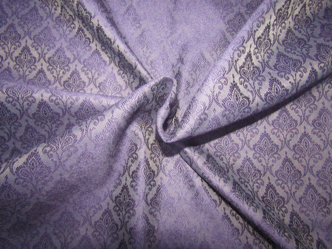 Silk Brocade fabric purple color 44" wide BRO739[1]