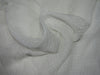 White colour 100% silk chiffon fabric 44&quot; wide bright dobby stripe