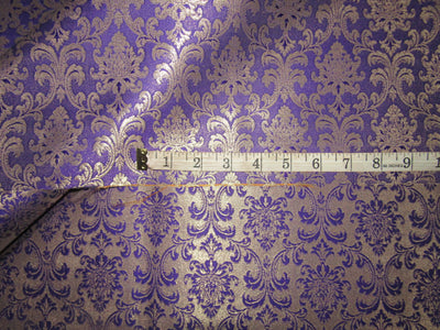 Silk Brocade fabric purple x metallic gold Color 44" wide BRO740[1]