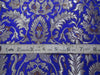 Heavy Silk Brocade Fabric Ink Blue,Brown & Metallic Gold 0.65 YARDS BRO245[2]