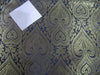 Heavy Silk Brocade Fabric Navy Blue & Metallic Gold color BRO244[3]