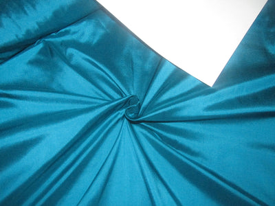 100% PURE SILK DUPIONI FABRIC kingfisher blue COLOR 54" WIDE DUP355[2]